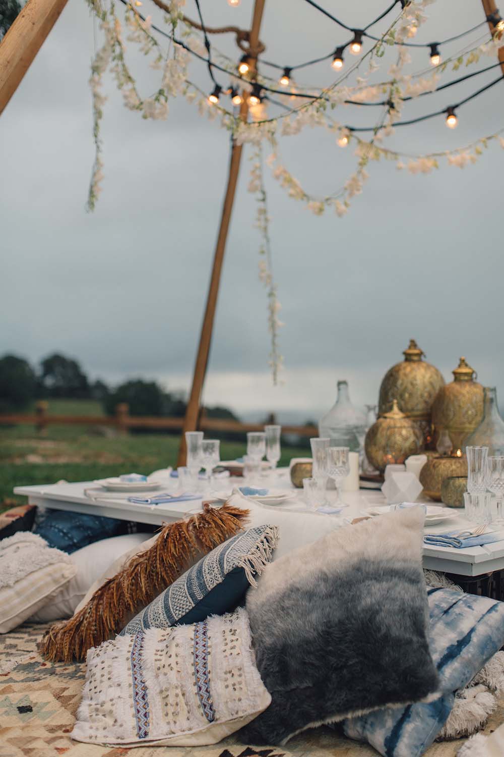 At Dusk Tweed Hinterland Styled Shoot Bramblewood Farm | The Events Lounge - Gold Coast Wedding Planner and Stylist - www.theeventslounge.com.au